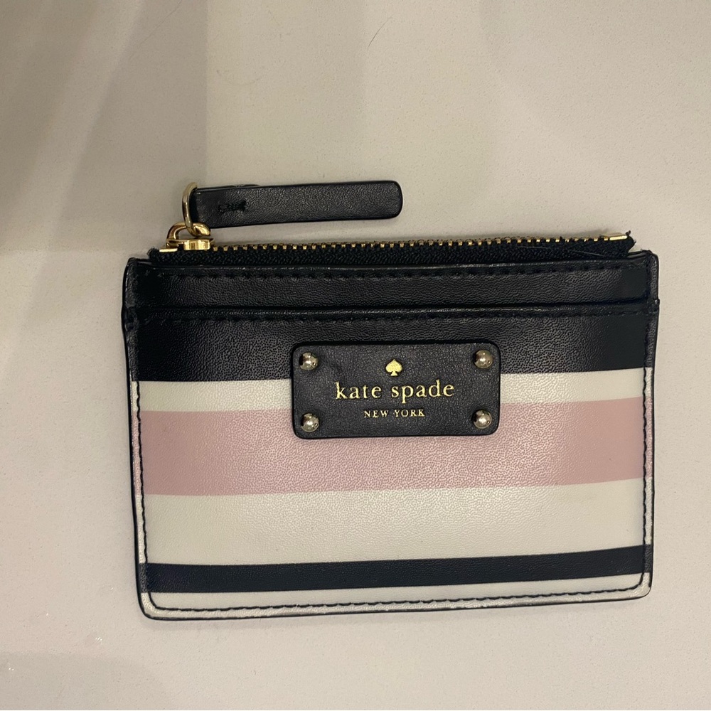 Kate Spade New York "Carli" card holder and zipped coin pocket